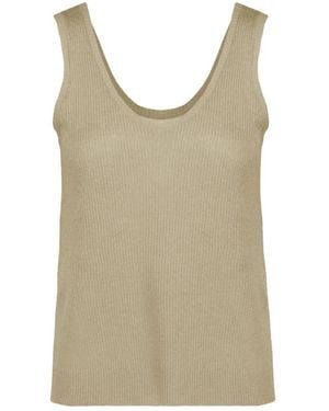 Bomboogie Sleeveless Tops - Natural