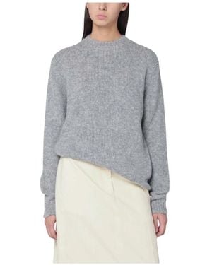 Jil Sander Rundhalspullover - Grau