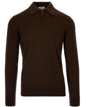 Paolo Pecora V-Neck Knitwear - Brown