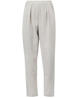 8pm Pantalones Rectos De Terciopelo, Mujer, Talla - Gris