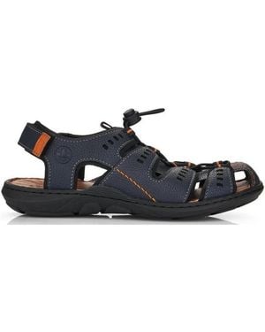 Rieker Flat Sandals - Blu