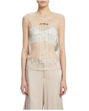 Ann Demeulemeester Sleeveless Tops - Neutro