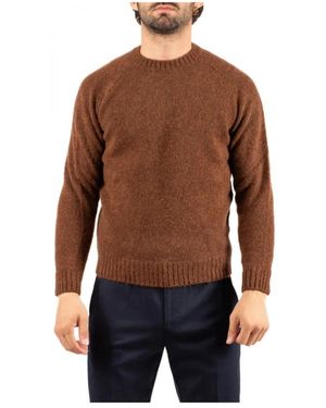 FILIPPO DE LAURENTIIS Round-Neck Knitwear - Brown