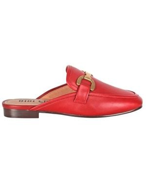 Bibi Lou Metallklammer Loafer Mule Schuh - Rot