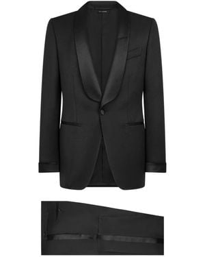 Tom Ford Single Breasted Suits - Negro