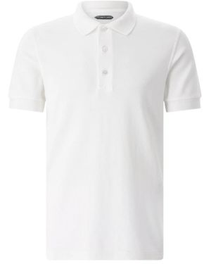 Tom Ford Polo Shirts - White