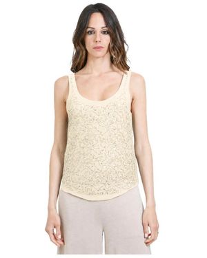 Kaos Tops ,Sleeveless Tops - Naturel