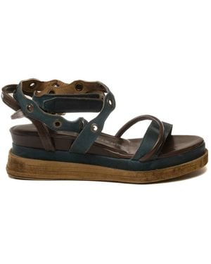 A.s.98 Flat Sandals - Negro