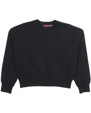 Gucci Hoodies & Sweatvesten ,Zwart ,Sweatshirts