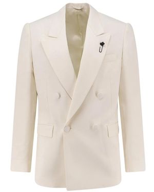 Lardini Dubbele-Knoop Blazer - Wit