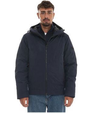 Peuterey Loge Srtr Grs 02 Hooded Harrington Jacket - Blauw