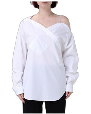 Coperni Overhemden ,Wit ,Katoen Heart Shirt