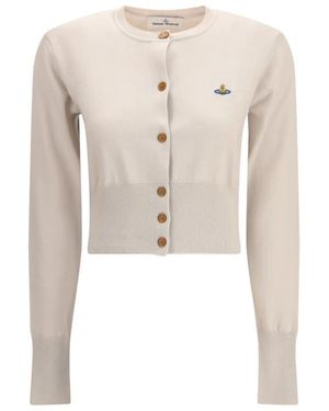 Vivienne Westwood Bea Crop Cardigan - Naturel