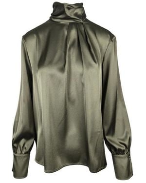 D.exterior Satin Shirt - Grün