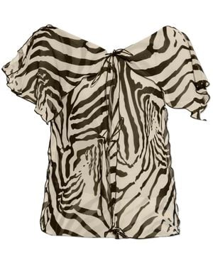 IRO Overhemden ,Polyester Tahice Top - Naturel