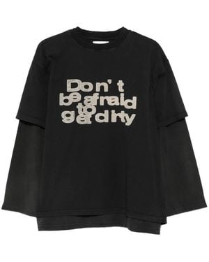 Paura Long Sleeve Tops - Negro