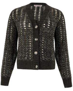 D.exterior Truien & Vesten ,Zwart ,Wol Cashmere Cardigan