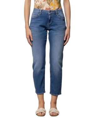 Kaos Boyfriend Cropped Jeans - Blauw