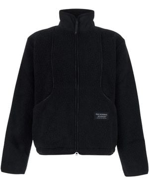 Pas Normal Studios Fitness ,Zwart ,Polyester Off-Race Pile Fleece Jas