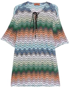 Missoni Knitted Dresses - Green