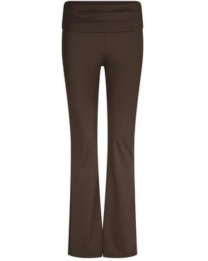 Neo Noir Wide Trousers - Marron