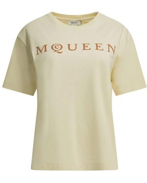 McQueen T-Shirts - Natural