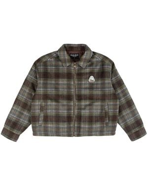 Goodies Sportive Retro Field Check Overshirt - Groen