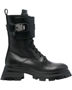 DKNY Sava Combat Ankle Boots - Schwarz