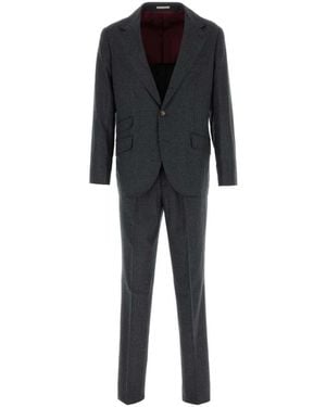 Brunello Cucinelli Single Breasted Suits - Black