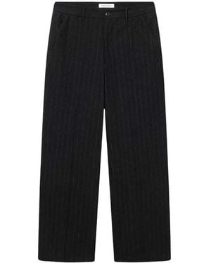 WOOD WOOD Straight Trousers - Black