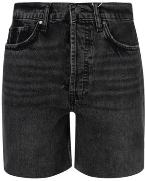 Anine Bing Denim Shorts - Black