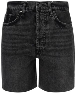 Anine Bing Denim Shorts - Black