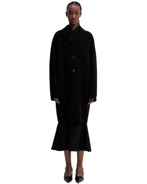 Sportmax Single-Breasted Coats - Negro