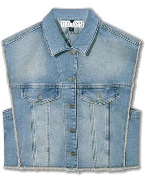 10Days Jassen ,Blauw ,Denim Denim Vest