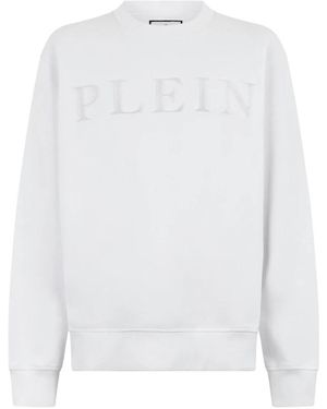 Philipp Plein Sweatshirt Ls Logo - Wit