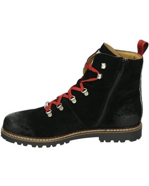 Ammann Fitness ,Zwart ,Leer 2050 Agno Mid Lace Shoe