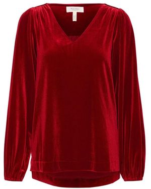 Part Two Overhemden ,Rood ,Rhythmic V-Hals Blouse