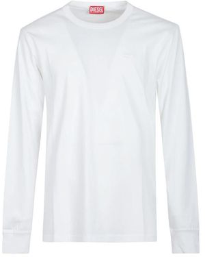 DIESEL Long Sleeve Tops - Blanc