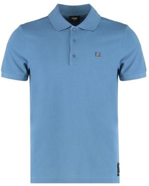 Fendi Polo Shirts - Blue