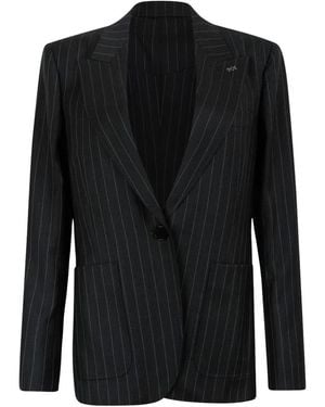 Givenchy Einknopf-Sakko Mit Streifen - Schwarz