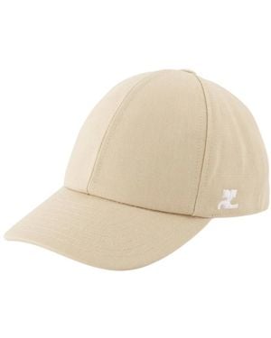 Courreges Cappello classico in cotone - Neutro