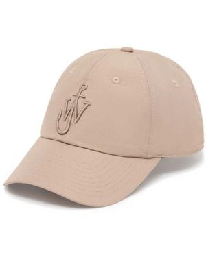 JW Anderson Ankerhut mit r stickerei,bestickter r logo-hut - Natur