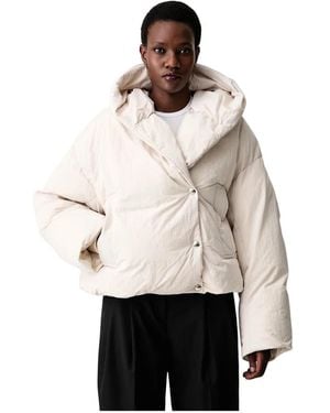 Sportmax Jassen ,Katoen Vodka Donsjack - Naturel