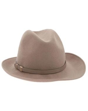 Inverni Rabbit Fur Felt Hat - Bruin