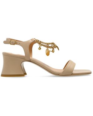 Chloé Sandaletten Mit Absätzen Charms - Mettallic