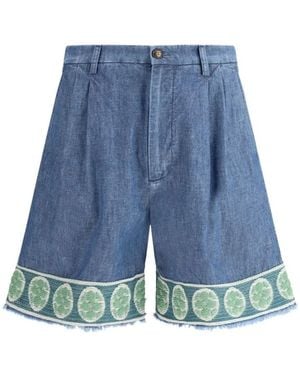 Valentino Denim Shorts - Azul