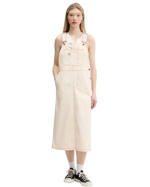 Dickies Bib Long Overall Dress - Naturel