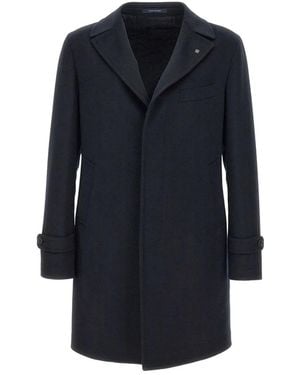 Tagliatore Single-Breasted Coats - Blue