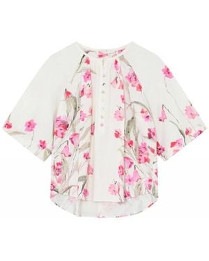 GUSTAV Overhemden ,Wit ,Blouses - Roze