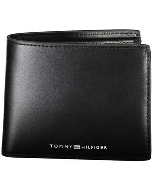 Tommy Hilfiger Schwarzes Leder Herren Geldbörse